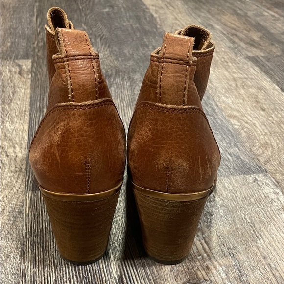 Lucky Brand Brown Leather Ankle Boots - Picture 4 of 6